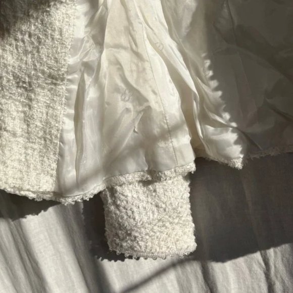 Women's Escada White Beaded Blazer - Picture 7 of 12